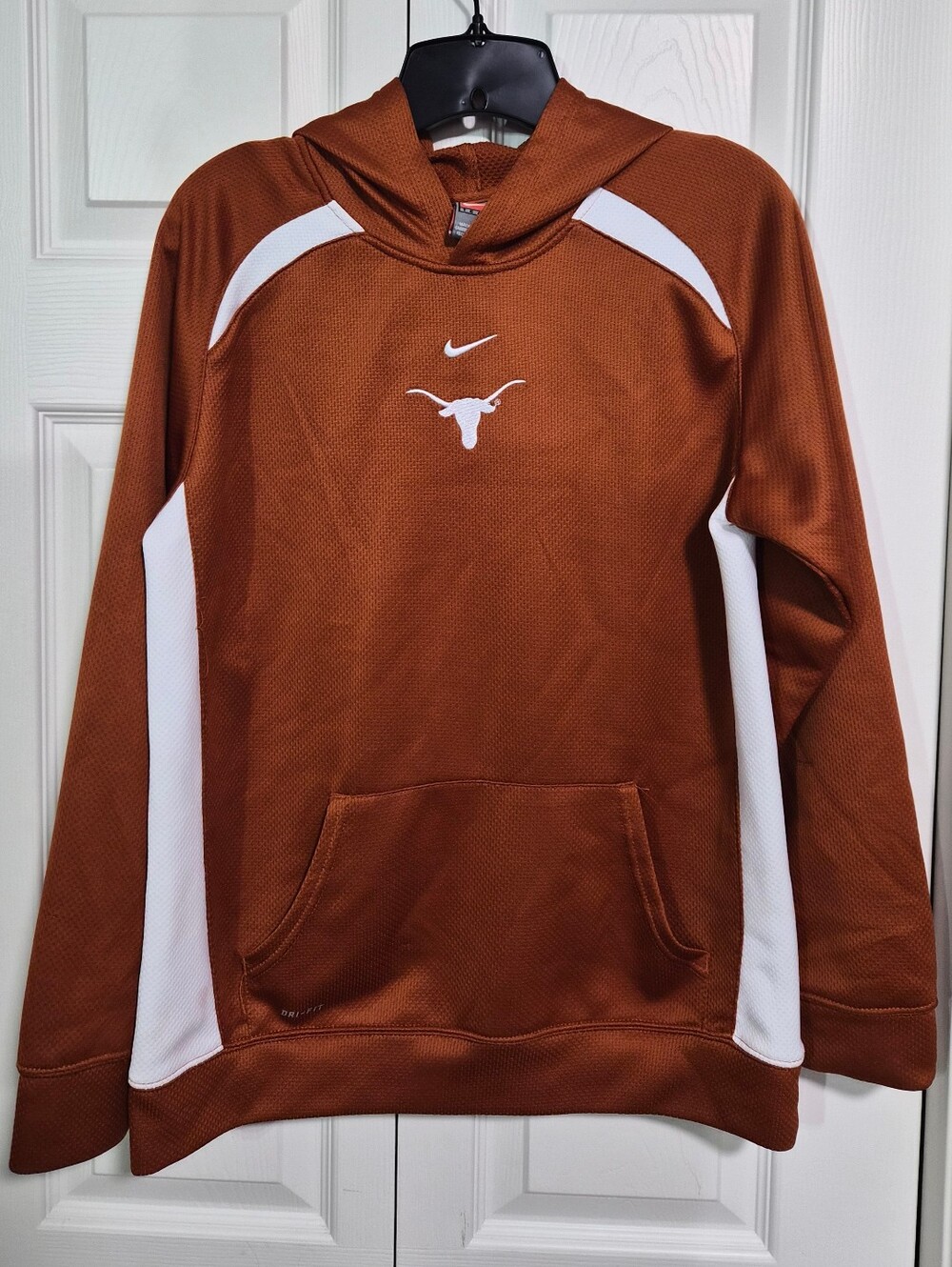 Boys Vintage Y2K Nike Dri-fit Texas Longhorn Hoodie Sz. L (16/18)